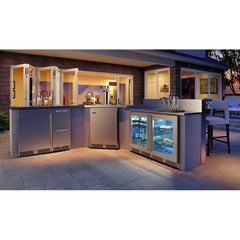 Perlick 24" Undercounter Outdoor Refrigerator with 5.2 cu. ft. Capacity, Stainless Steel Door - HP24RO-4-3