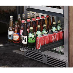 Perlick 24" Refrigerator, Fully Integrated Glass Door, Sottile Sh.Depth (18") , 3.1 Cu. Ft. Capacity - HH24RS-4-4