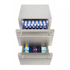 Sapphire 24" Refrigerator Drawers with 4.6 cu. ft. Capacity, Full LED Theater Lighting - SRD24