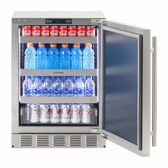 Sapphire 24" Outdoor Refrigerator Stainless Steel Door, with 5.1 cu. ft. Capacity Sapphire Blue Interior - SR24-OD