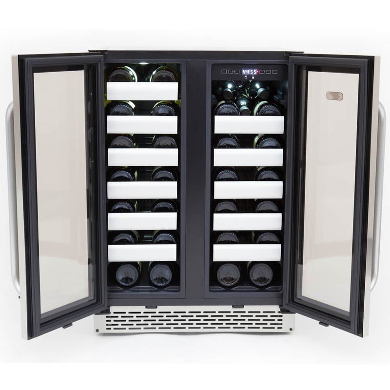 Whynter Elite 40 Bottle Seamless Stainless Steel Door Wine Cooler BWR-401DS