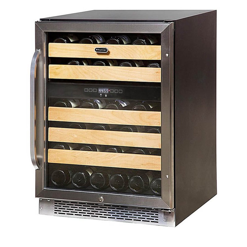 Whynter 46 bottle Dual Temperature Zone Built-In Wine Refrigerator BWR-462DZ