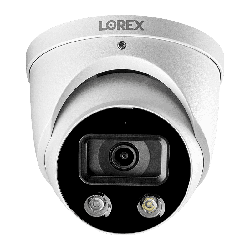 Lorex  8-Channel 4K Fusion NVR System with 4 Smart Deterrence 4K (8MP) IP Dome Cameras Security Surveillance System New  N4K2SD-84WD