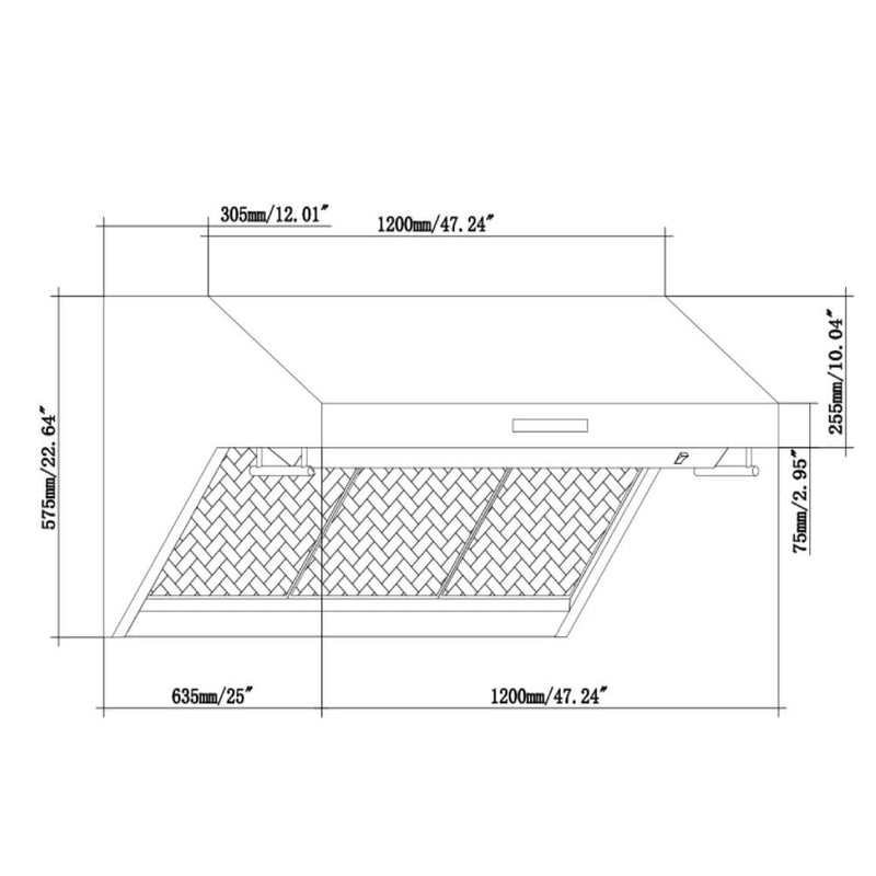 Forno Appliance Package - 48 Inch Gas Range, Wall Mount Range Hood, Refrigerator, Microwave Drawer, Dishwasher, AP-FFSGS6244-48-8