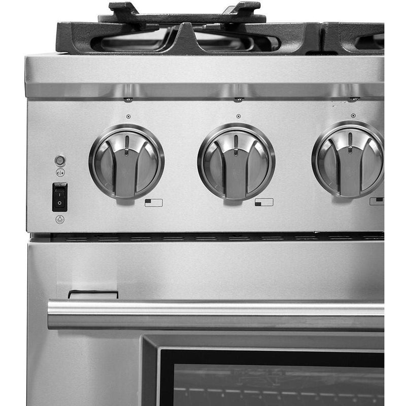 Forno Appliance Package - 36 Inch Pro Gas Range, Wall Mount Range Hood, Refrigerator, Microwave Drawer, Dishwasher, AP-FFSGS6260-36-W-8