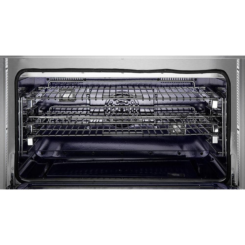 Forno Appliance Package - 36 Inch Pro Gas Range, Wall Mount Range Hood, Refrigerator, Microwave Drawer, Dishwasher, AP-FFSGS6260-36-W-8