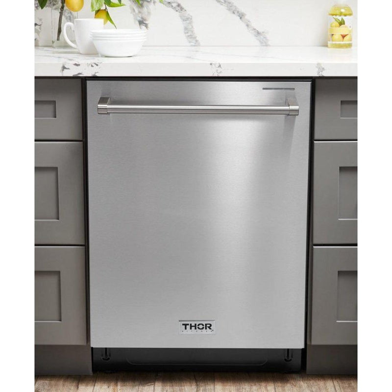 Thor Kitchen Appliance Package - 30 in. Natural Gas Range, Range Hood, Refrigerator, Dishwasher, AP-LRG3001U-3