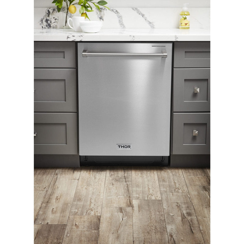 Thor Kitchen 36 in. Natural Gas Range, Refrigerator & Dishwasher Professional Appliance Package, AP-HRG3618U-2