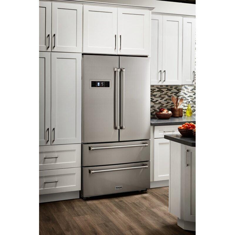 Thor Kitchen 48 in. Propane Gas Range, Counter-Depth Refrigerator, and Dishwasher Appliance Package, AP-LRG4807ULP-2