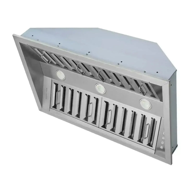 Hauslane 18.5" Deep 800 CFM Convertible Built-In Insert Range Hood in Stainless Steel - IN-R200SS-36