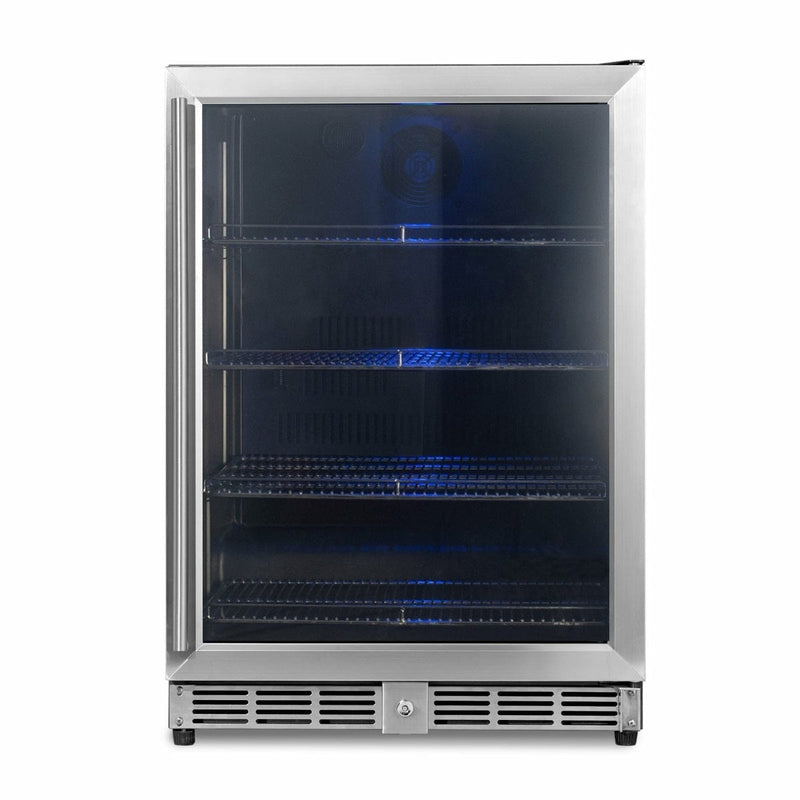 Kings Bottle 24'' Under Counter Beer Cooler Fridge Built In KBU-50BX