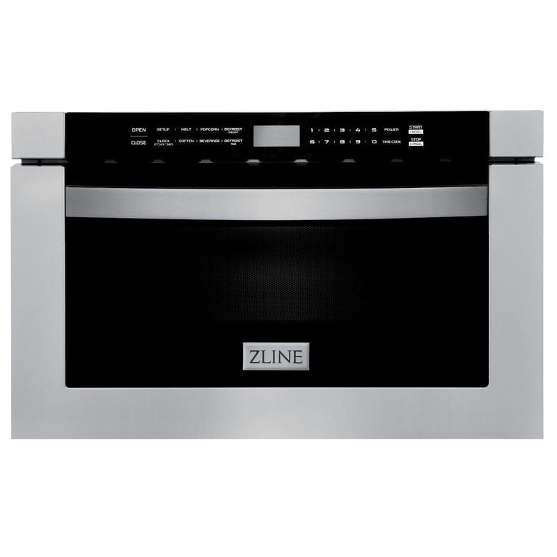 ZLINE Appliance Package - 48 in. Dual Fuel Range, Range Hood, Microwave Drawer, 3 Rack Dishwasher, Refrigerator, 5KPR-RARH48-MWDWV