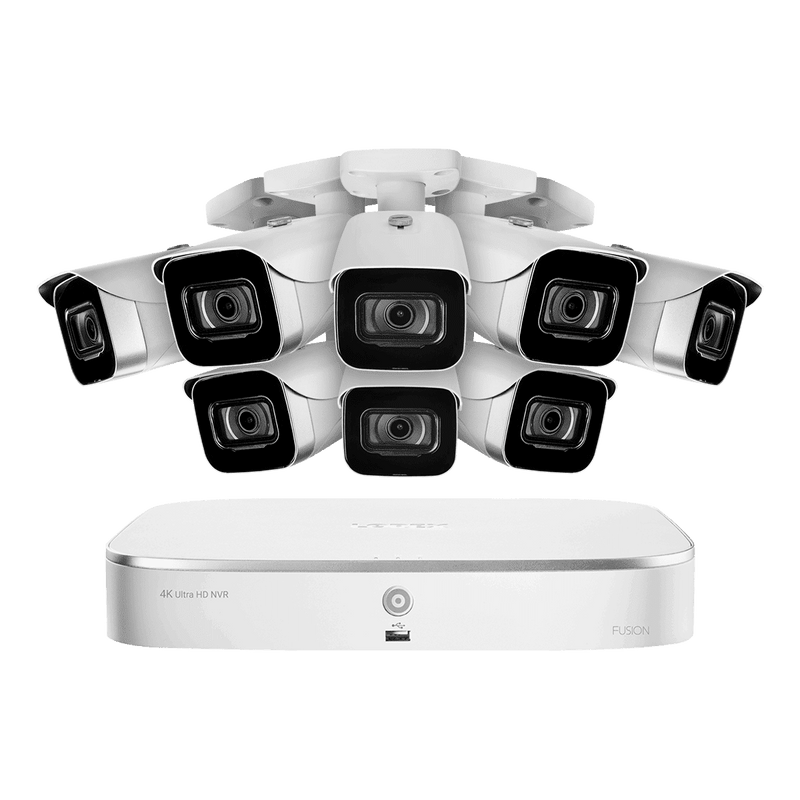 Lorex 8 Camera 8 Channel 4K 2TB 8MP IP Security Surveillance System New  N4K2-88WB