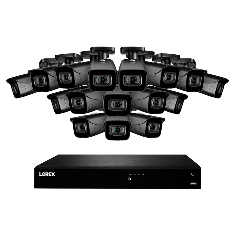 Lorex 16-Channel NVR System with Sixteen 4K (8MP) IP Cameras Security Surveillance System New