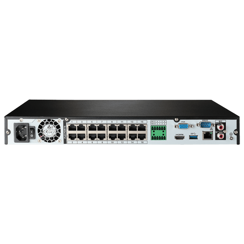 Lorex  16-Channel 4K Ultra HD Fusion NVR IP System with 8 Smart Deterrence Cameras Security Surveillance System New N4K3SD-168WB