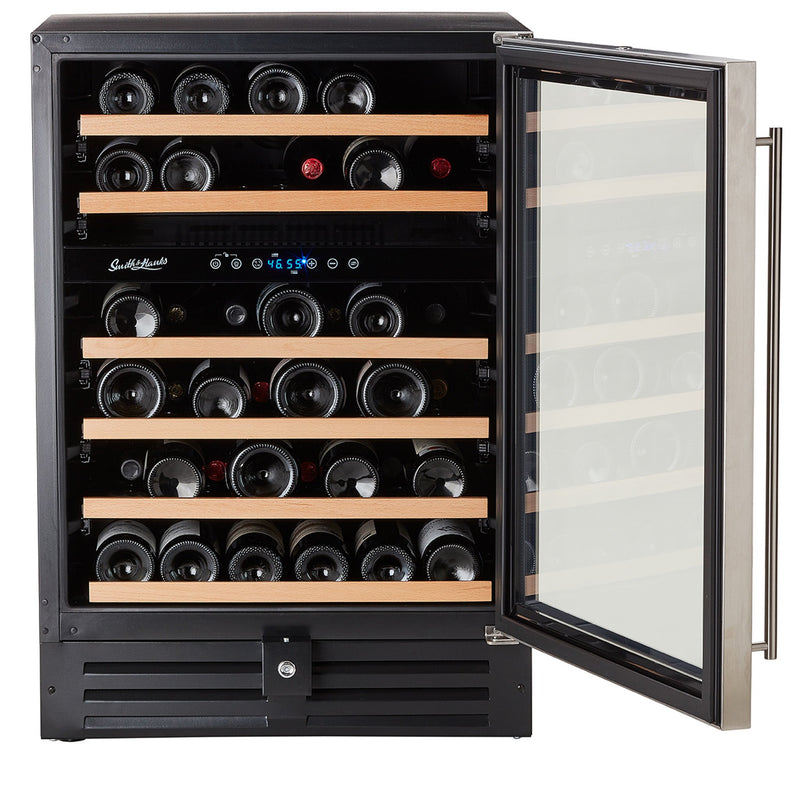 46 Bottle Premium Dual Zone Under Counter Wine Cooler