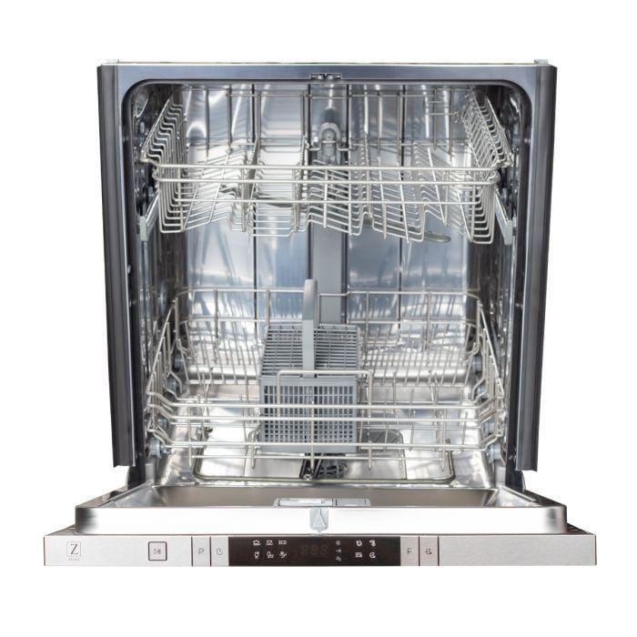 ZLINE Appliance Package - 36 in. Dual Fuel Range, Range Hood, Microwave Drawer, Dishwasher, 4KP-RARH36-MWDW