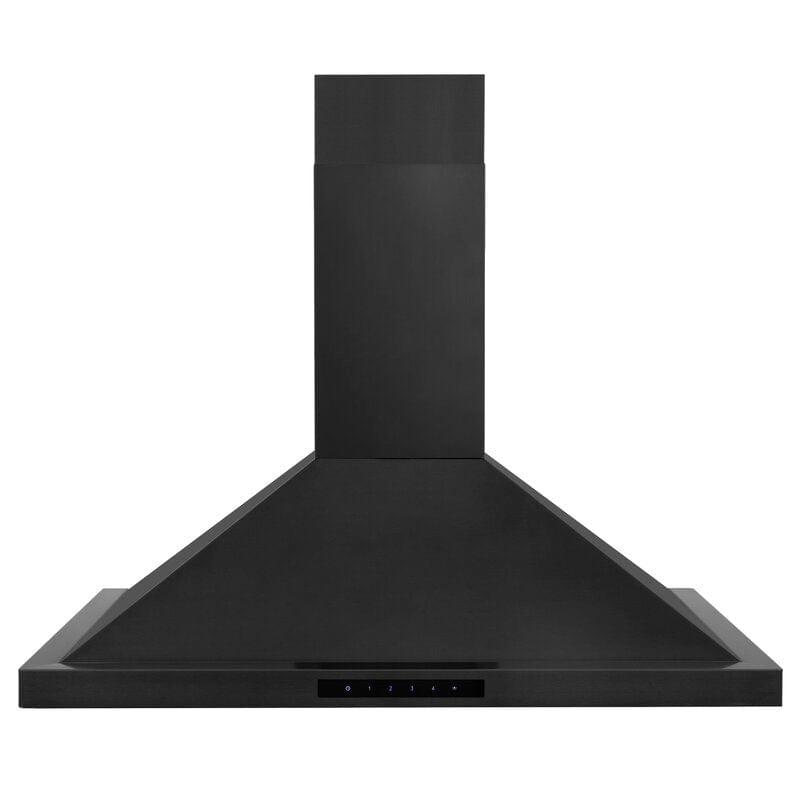 ZLINE Appliance Package 36 in. Gas Range, 36 in. Range Hood - Black Stainless, 2KP-RGBRH36