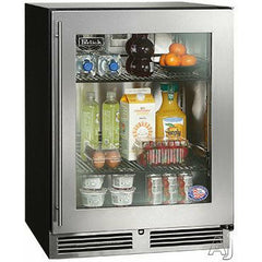 Perlick 24" Refrigerator w/ Stainless Steel Glass Door, ADA Compliant with 4.8 cu. ft. Capacity - HA24RB-4-3