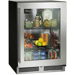 Perlick 24" C-Series Refrigerator w/ Stainless Steel Glass Door, 5.2 cu ft. Capacity, Energy Saver - HC24RB-4-3