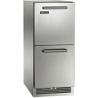 Perlick 15" Outdoor Refrigerator Drawers with 2.8 cu. ft. Capacity, Undercounter Stainless Steel Drawers - HP15RO-4-5