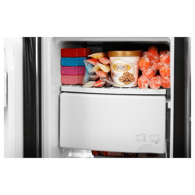 Ge 25.3-Cu Ft Side-By-Side Refrigerator with Ice Maker, Water and Ice Dispenser (Stainless Steel) - Gss25gypfs