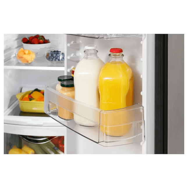 Ge 25.3-Cu Ft Side-By-Side Refrigerator with Ice Maker, Water and Ice Dispenser (Stainless Steel) - Gss25gypfs