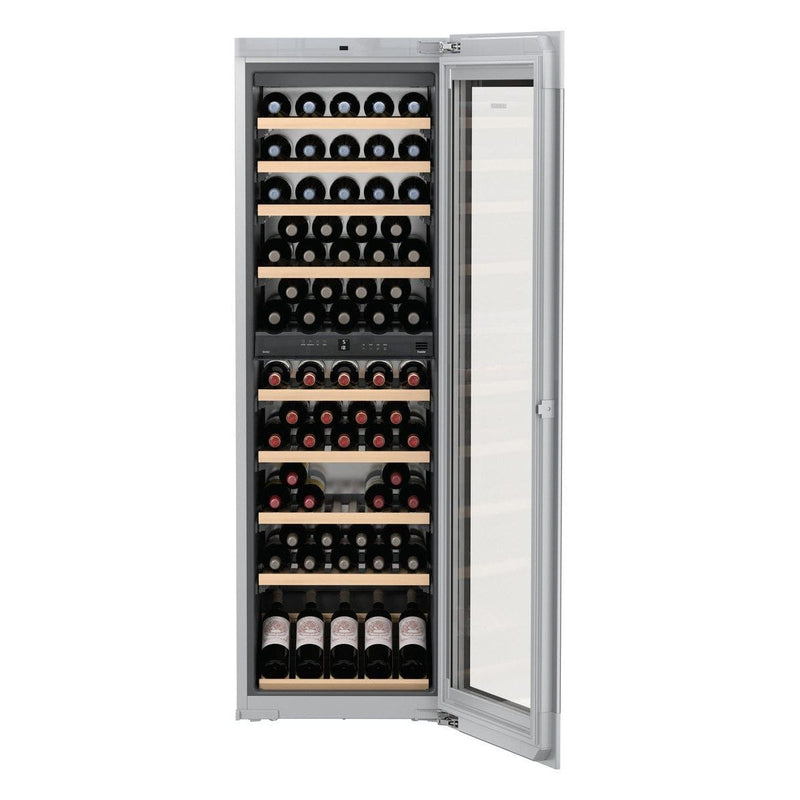 Liebherr Built-in Fully Integrated Black Glass Wine Cabinet - HWGB 8300