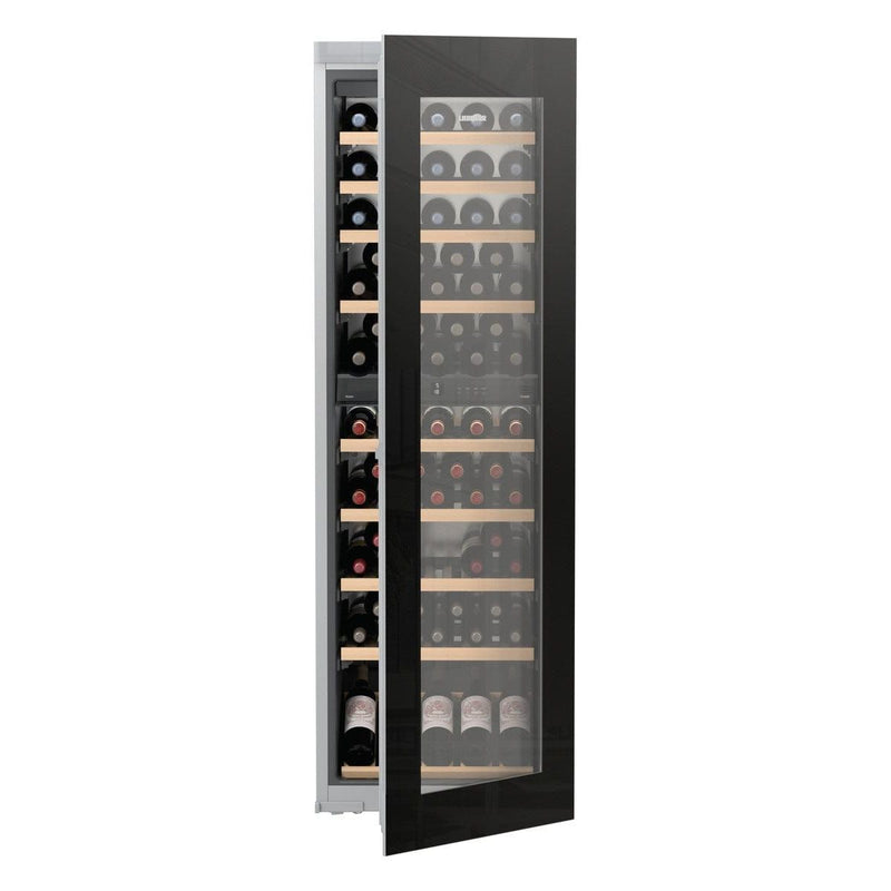 Liebherr Built-in Fully Integrated Black Glass Wine Cabinet - HWGB 8300