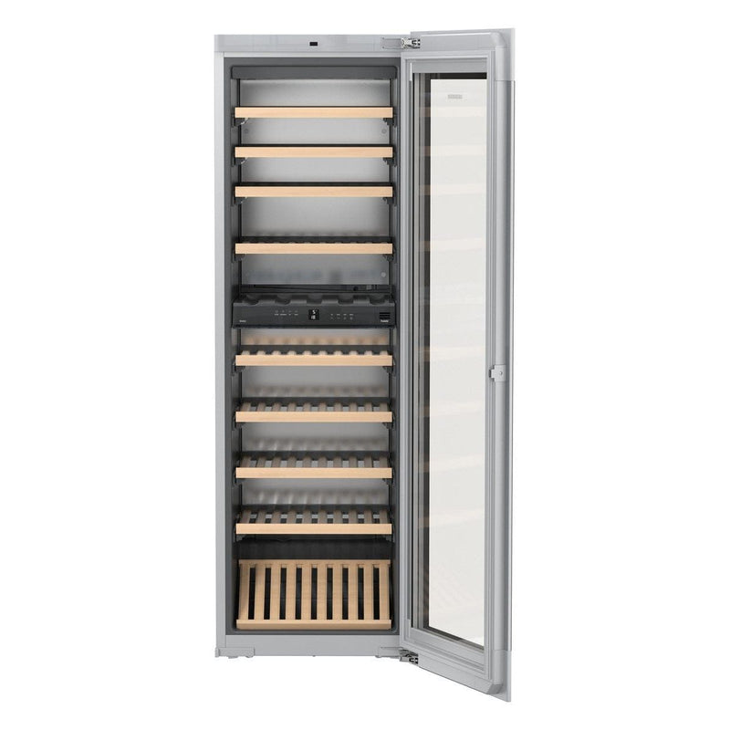 Liebherr Built-in Fully Integrated Black Glass Wine Cabinet - HWGB 8300