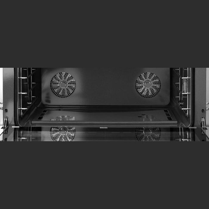 Superiore Deco 48-Inch Dual Fuel Double Oven Freestanding Range in Black and Cream Matte with Bronze Trim - RD482SCNCB_