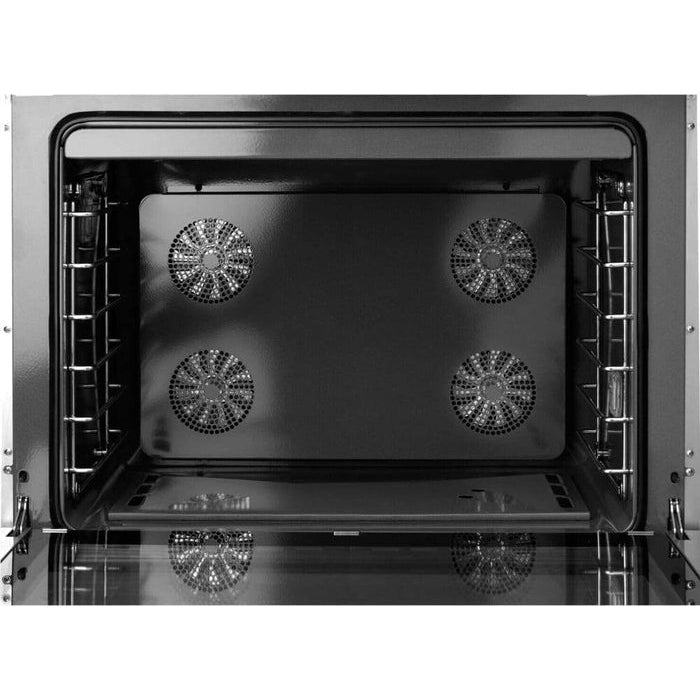 Superiore Deco 36-Inch Gas Freestanding Range in Black Matte with Chrome Trim - RD361GCN_C_