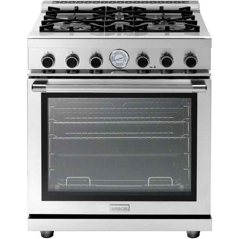 Superiore Next 36-Inch Gas Freestanding Range in Stainless Steel - RN361GPS_S_