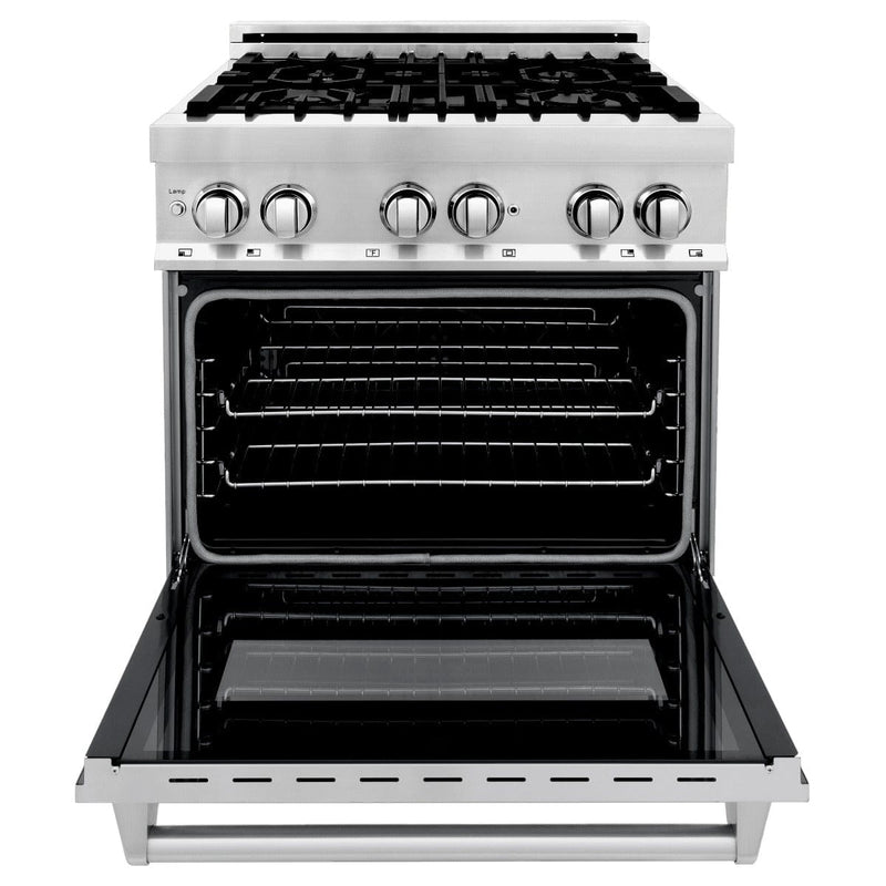 ZLINE 30 in. Professional Gas Burner, Electric Oven Stainless Steel Range, RA30